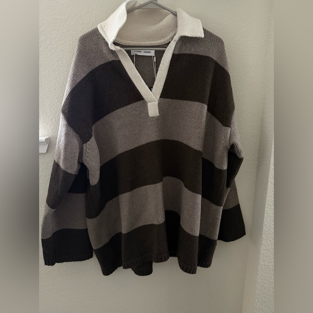 Samsoe Samsoe Oversized Polo Sweater